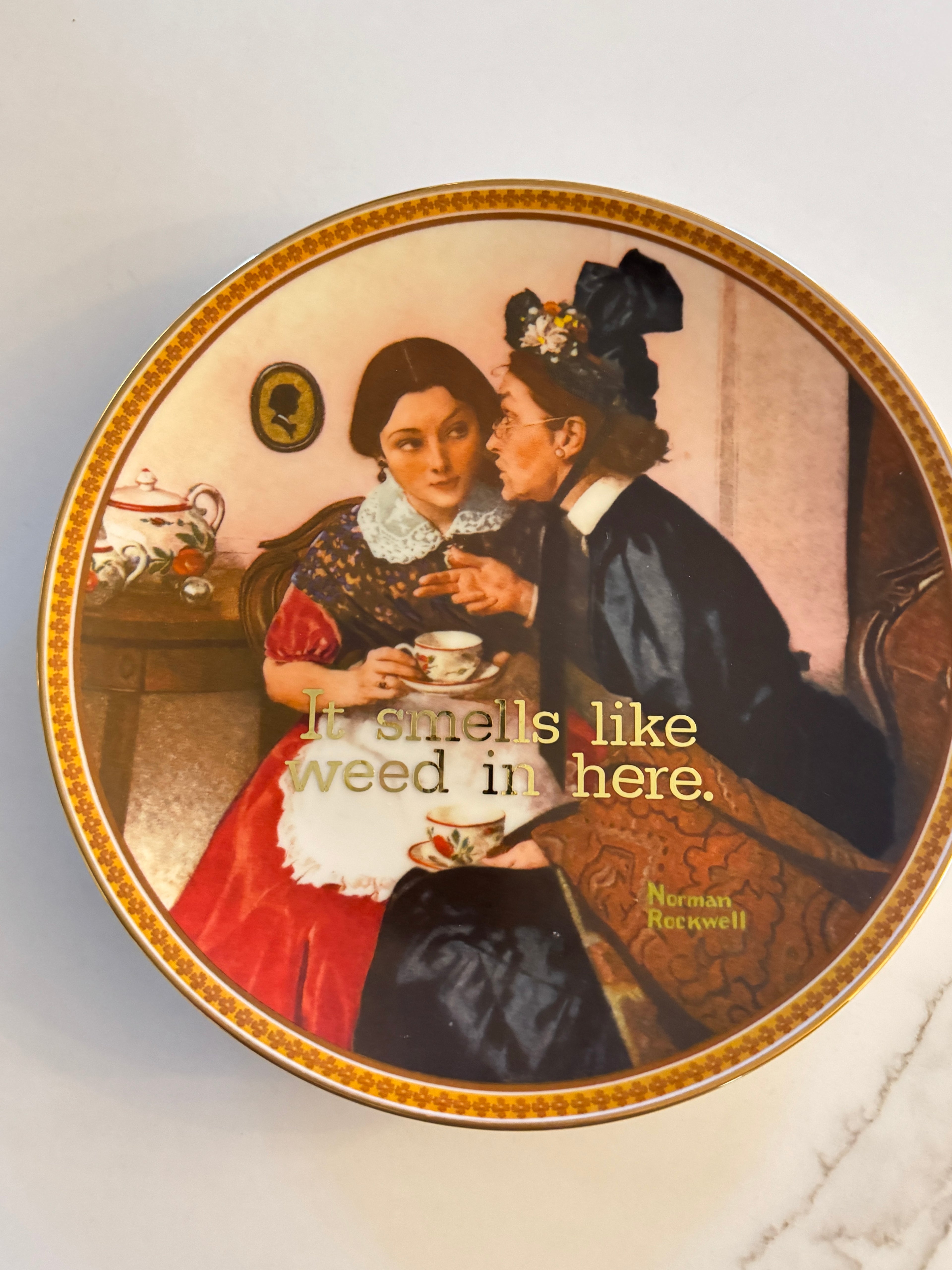 It smells like weed in here.