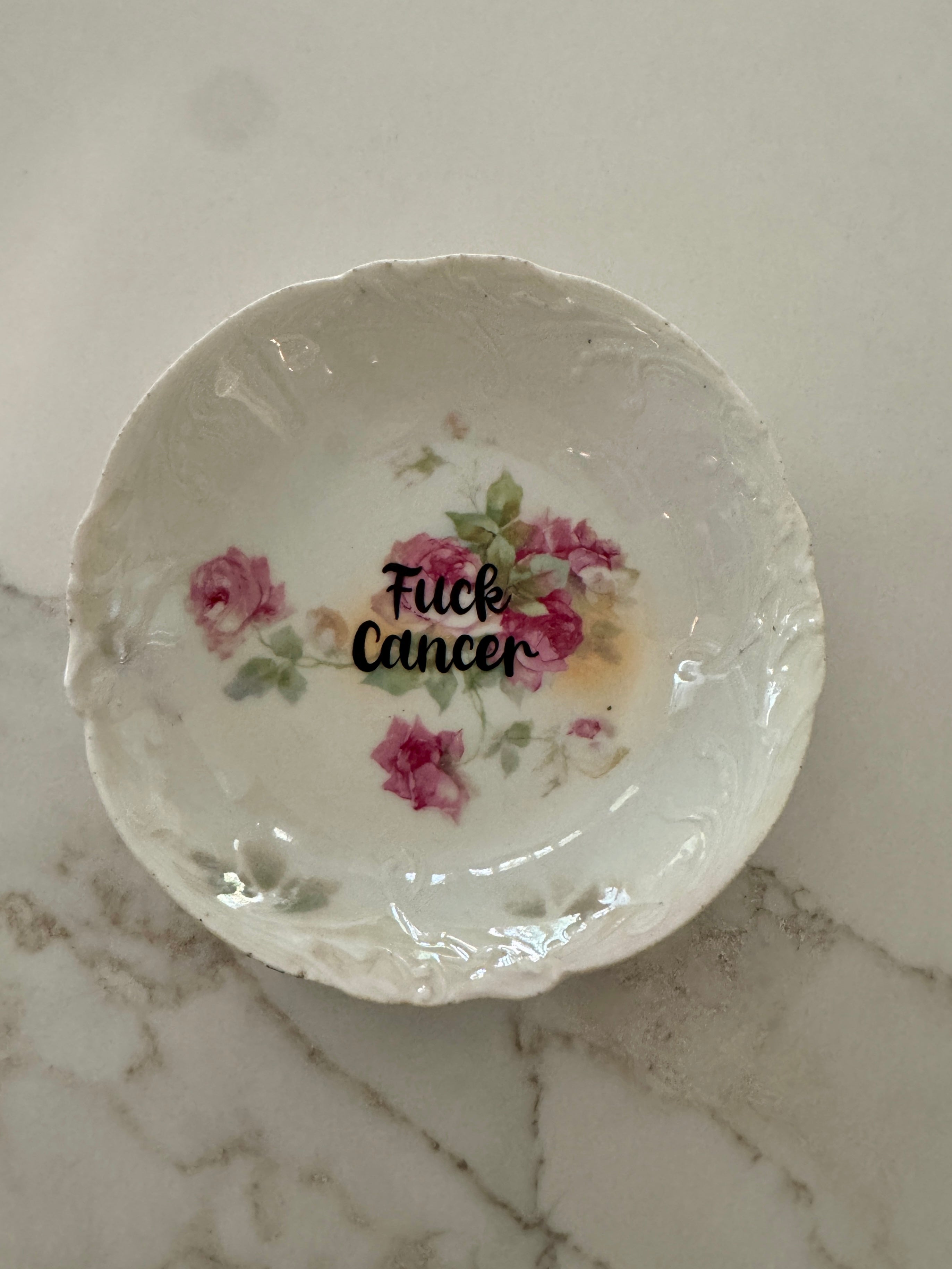 fuck cancer trinket bowl